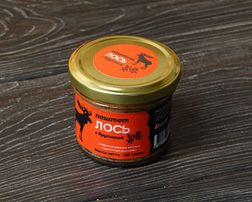 Фото Паштет из мяса лося с брусникой 100г